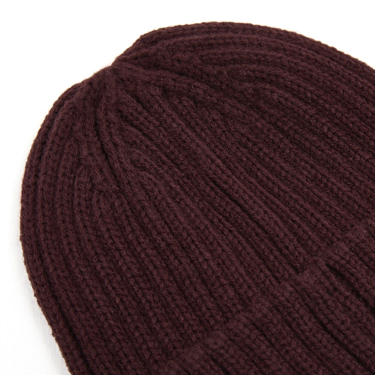 Rib-knit beanie "Docker junior" Burgundy